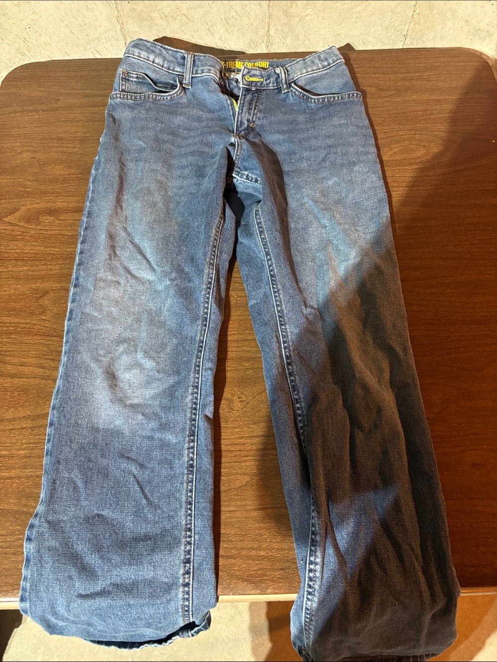 Lee Light Blue Denim Jeans with Yellow Trim